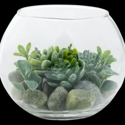 Kunst-vetplant in glazen pot | Action NL